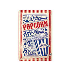 Metalinė lėkštė 20 x 30 cm, Popcorn kaina ir informacija | Interjero detalės | pigu.lt