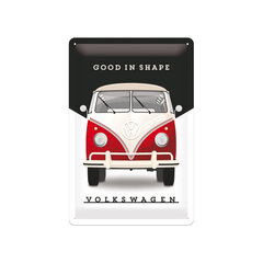 Metalinė plokštė 20 x 30 cm, VW Good in shape kaina ir informacija | Interjero detalės | pigu.lt