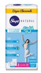 Ежедневные прокладки Sleepy Natural Long(32) цена и информация | Тампоны, гигиенические прокладки для критических дней, ежедневные прокладки | pigu.lt