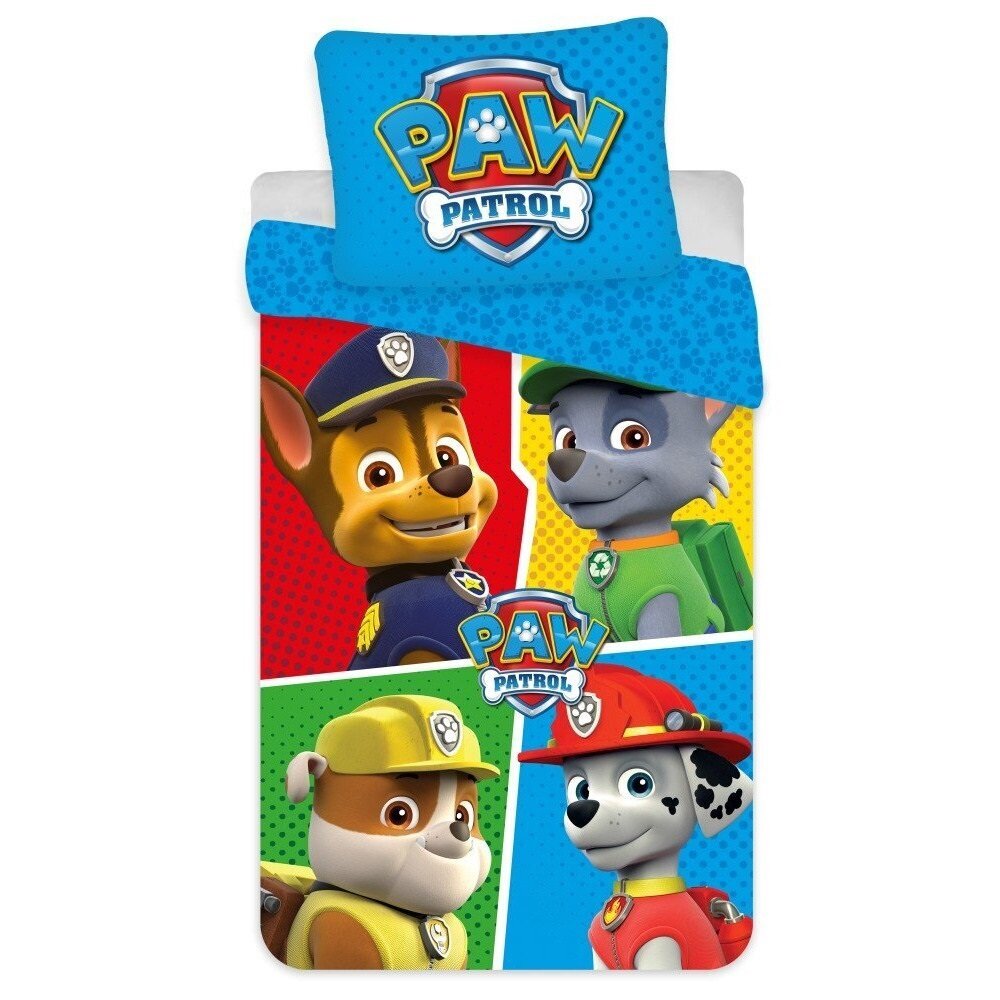 Vaikiškas patalynės komplektas Paw Patrol, 100x135, 2 dalių kaina ir informacija | Patalynė kūdikiams, vaikams | pigu.lt