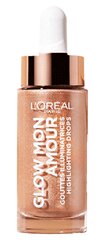 Средство для придания блеска L'Oreal Paris Woke Up Like This Glow Mon Amour, 9 g, 02 Bellini цена и информация | Пудры, базы под макияж | pigu.lt