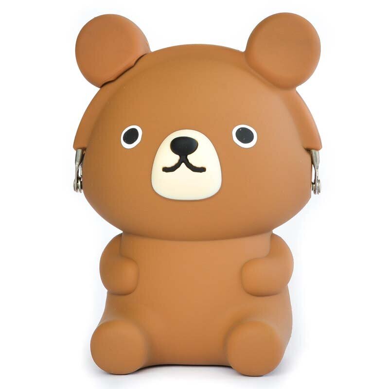 Silikoninė piniginė – stovelis „3D Bear“ kaina ir informacija | Aksesuarai vaikams | pigu.lt