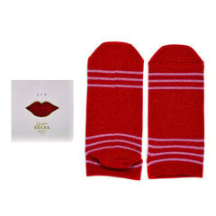 Japoniško dizaino moteriškos kojinės Lip Red 79M18960J цена и информация | Оригинальные носки | pigu.lt
