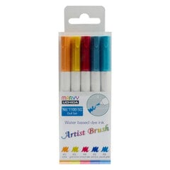 Spalvoti flomasteriai Artist Brush, 1100-5G Dull, 5vnt. цена и информация | Принадлежности для рисования, лепки | pigu.lt