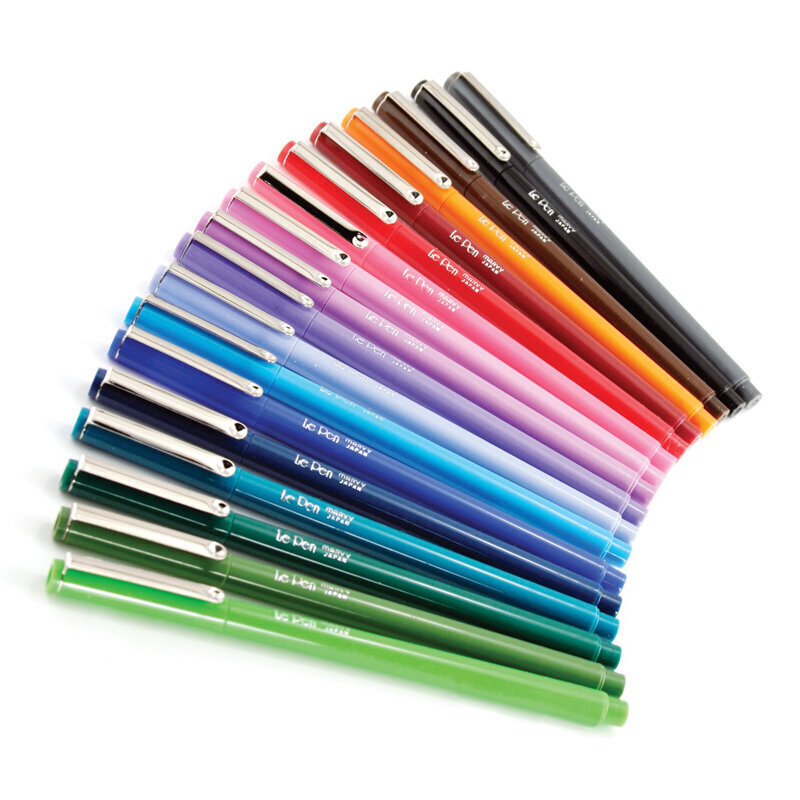 Stilingi rašikliai plonu antgaliu Le Pen, 4300-4AX Primary, 4vnt. kaina ir informacija | Rašymo priemonės | pigu.lt