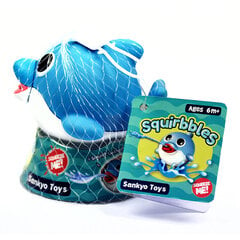 Vonios žaisliukas Squirbbles, Melsvas delfiniukas FJ-20058 kaina ir informacija | Žaislai kūdikiams | pigu.lt