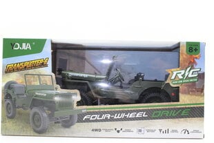 Машина с дистанционным управлением R / C Jeep Green цена и информация | Игрушки для мальчиков | pigu.lt