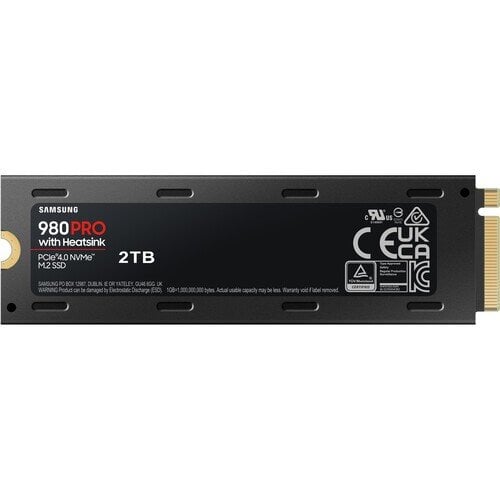 Samsung 980 PRO Heatsink M.2 NVMe SSD (MZ-V8P1T0CW), 2 TB, PCIe 4.0 kaina ir informacija | Vidiniai kietieji diskai (HDD, SSD, Hybrid) | pigu.lt