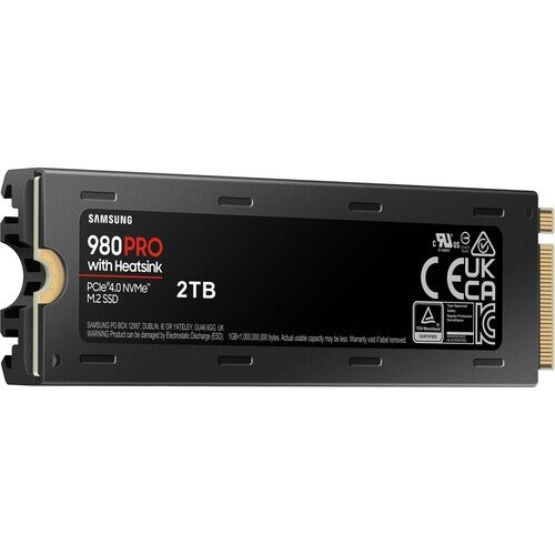 Samsung 980 PRO Heatsink M.2 NVMe SSD (MZ-V8P1T0CW), 2 TB, PCIe 4.0 kaina ir informacija | Vidiniai kietieji diskai (HDD, SSD, Hybrid) | pigu.lt