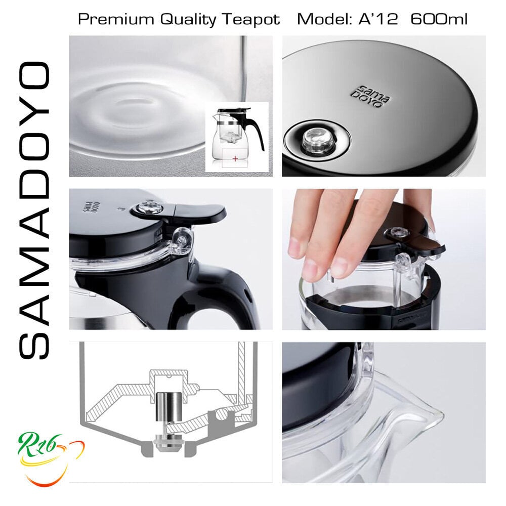 SAMADOYO Premium klasės virdulys A12, Premium Quality Teapot, 600 ml цена и информация | Taurės, puodeliai, ąsočiai | pigu.lt