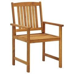 Sodo kėdės, 6 vnt, rudos kaina ir informacija | Lauko kėdės, foteliai, pufai | pigu.lt
