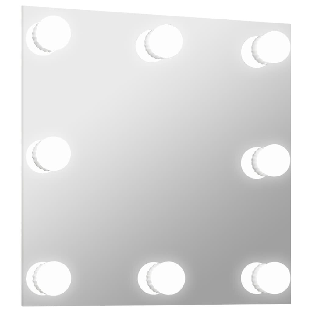 Sieninis veidrodis su LED lemputėmis kaina ir informacija | Veidrodžiai | pigu.lt
