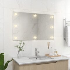 Sieninis veidrodis su LED lemputėmis цена и информация | Зеркала | pigu.lt