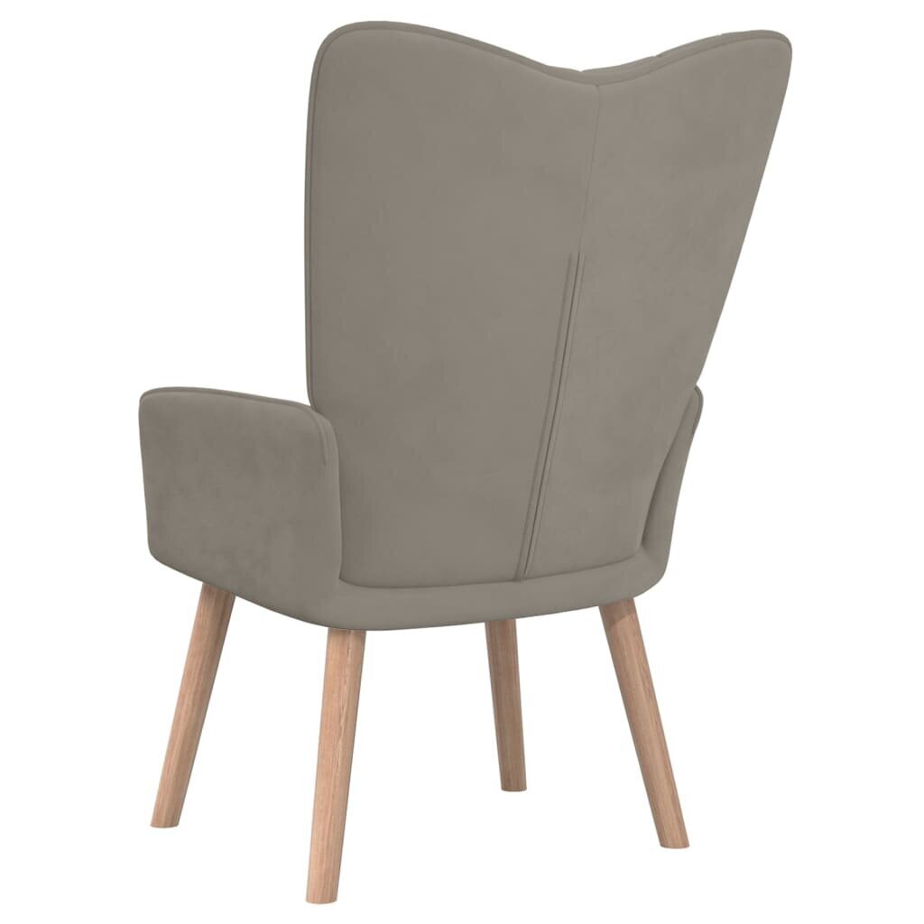 Poilsio kėdė, pilka kaina ir informacija | Svetainės foteliai | pigu.lt