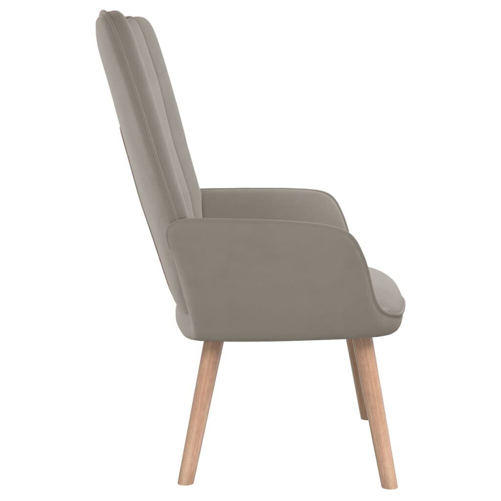 Poilsio kėdė, pilka kaina ir informacija | Svetainės foteliai | pigu.lt