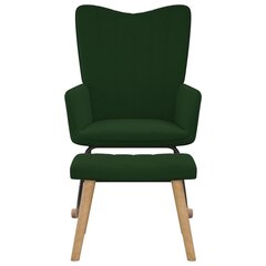 Supama kėdė su pakoja, žalia kaina ir informacija | Svetainės foteliai | pigu.lt