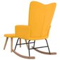 Supama kėdė su pakoja, geltona kaina ir informacija | Svetainės foteliai | pigu.lt