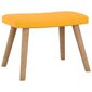 Supama kėdė su pakoja, geltona kaina ir informacija | Svetainės foteliai | pigu.lt