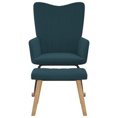 Supama kėdė su pakoja, mėlyna цена и информация | Кресла в гостиную | pigu.lt