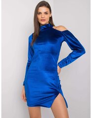 велюровое мини-платье глубокого синего цвета bellah rue paris цена и информация | Платья | pigu.lt