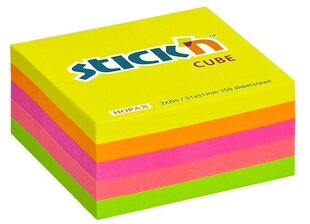 Lipnių lapelių kubas Stick´N Neon Mix, 76x76 mm, 400 lapelių kaina ir informacija | Sąsiuviniai ir popieriaus prekės | pigu.lt