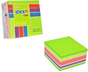 Lipnių lapelių kubas Stick´N Neon Green Mix, 76x76 mm, 400 lapelių kaina ir informacija | Sąsiuviniai ir popieriaus prekės | pigu.lt