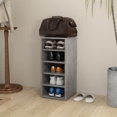 vidaXL Spintelė batams, betono pilkos spalvos, 31,5x35x70 cm kaina ir informacija | Batų spintelės, lentynos ir suolai | pigu.lt