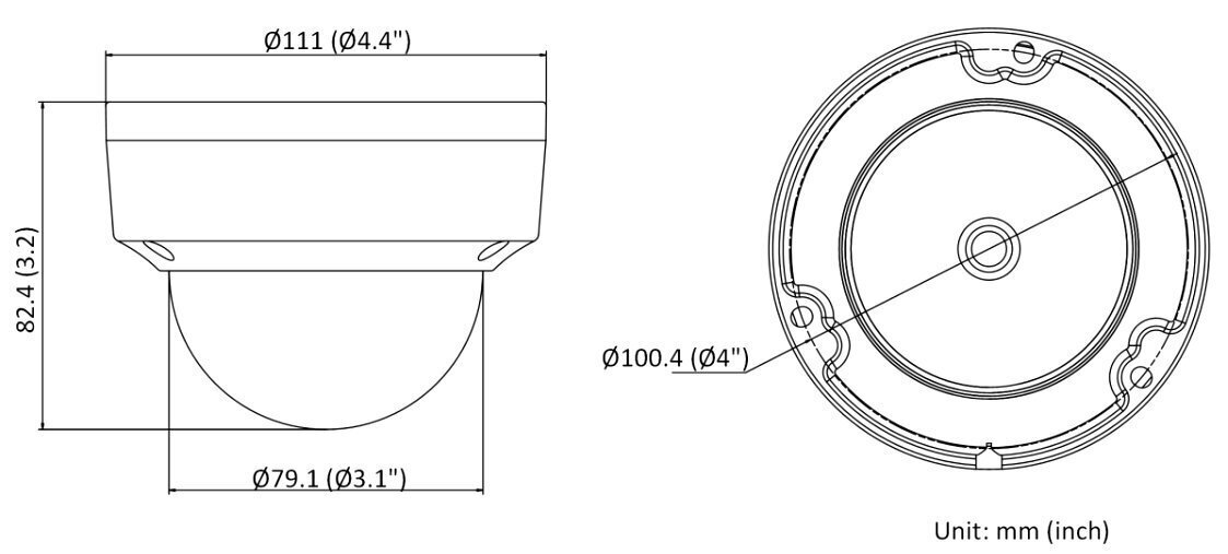 IP kamera Hikvision DS-2CD1143G0-I цена и информация | Stebėjimo kameros | pigu.lt