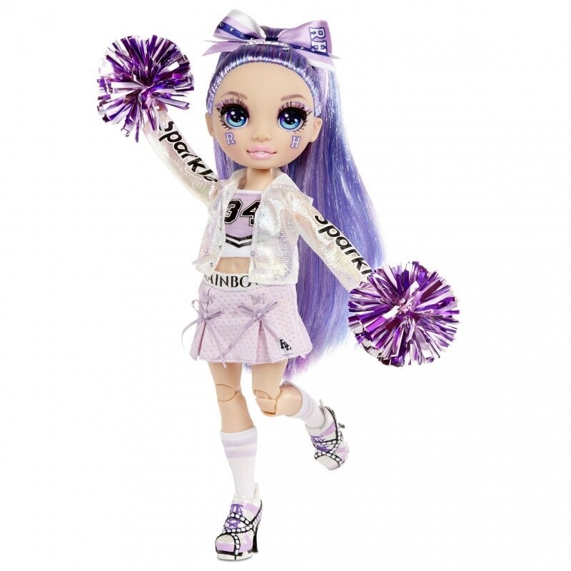 Lėlė Rainbow High Cheer Doll - Cheerleaderka Violet Willow цена и информация | Žaislai mergaitėms | pigu.lt