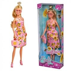Кукла Steffi в платье цвета подсолнуха - розовое цена и информация | Игрушки для девочек | pigu.lt