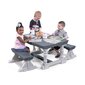 Vaikiškas sodo stalas su suolais kaina ir informacija | Vaikiški lauko baldai | pigu.lt