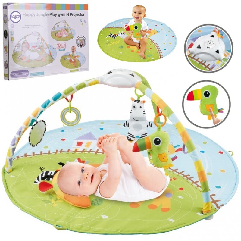 Woopie interaktyvus kūdikių kilimėlis su projektoriumi ir priedais kaina ir informacija | Lavinimo kilimėliai | pigu.lt
