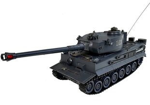 Radijo bangomis valdomas tankas su priedais Tiger, juodas kaina ir informacija | Žaislai berniukams | pigu.lt