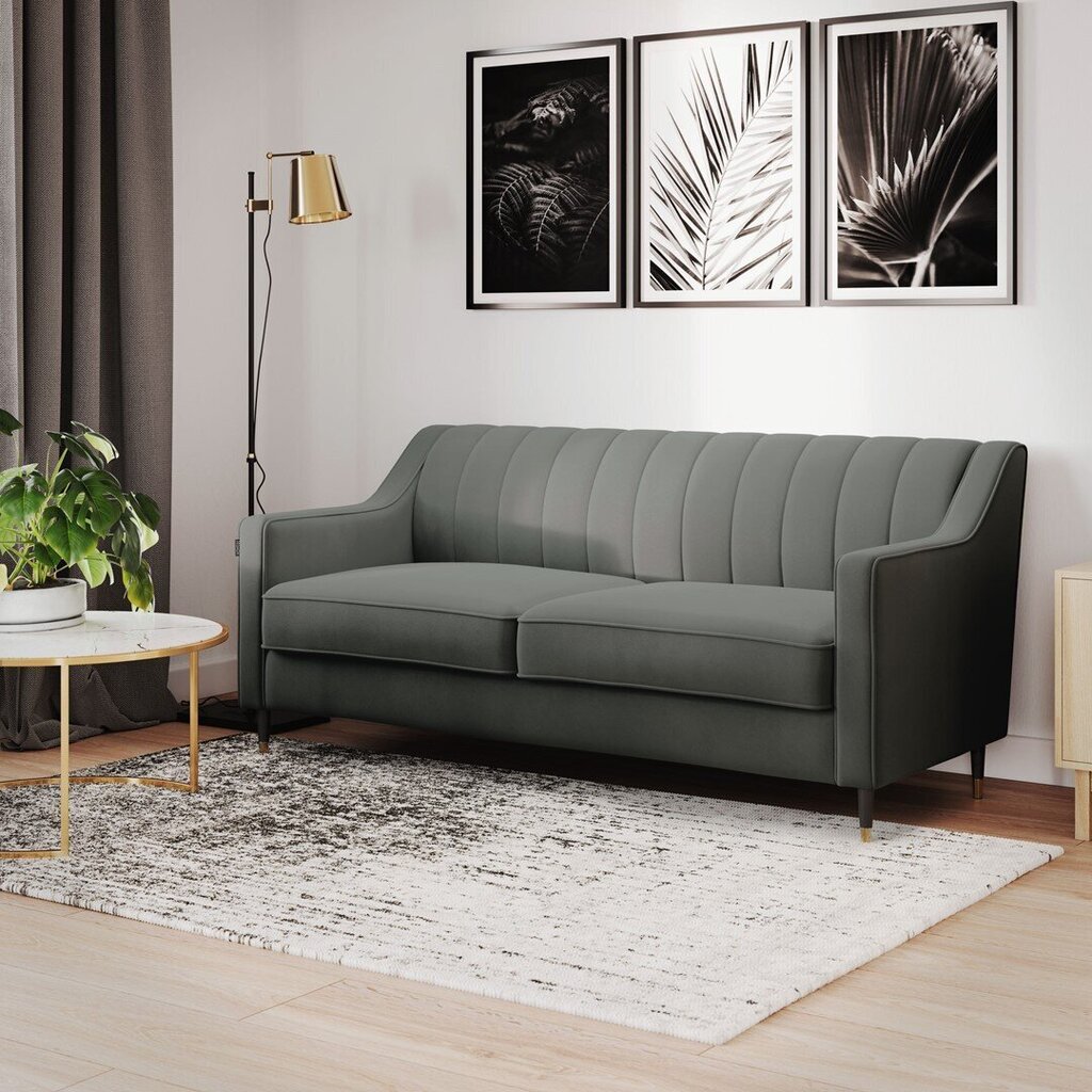 Sofa Homede Pepper 2.5P, pilka kaina ir informacija | Sofos | pigu.lt