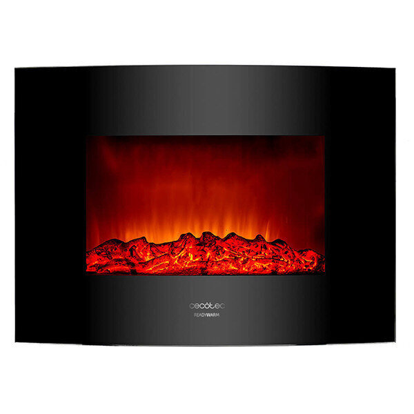 Dekoratyvinis židinys Cecotec Warm 2200 Curved Flames 2000W kaina ir informacija | Židiniai, ugniakurai | pigu.lt
