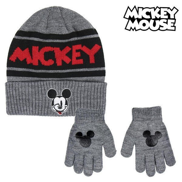 Kepurė ir pirštinės Mickey Mouse 74317 1 kaina ir informacija | Kepurės, pirštinės, šalikai berniukams | pigu.lt