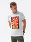 Vyriški marškinėliai su užrašu Ombre S1434 Empire kaina ir informacija | Vyriški marškinėliai | pigu.lt