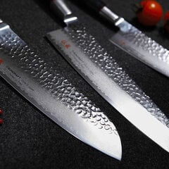 Кухонный нож Suncraft SENZO BLACK Bunka 200 мм [BD-09]. цена и информация | Ножи и аксессуары для них | pigu.lt