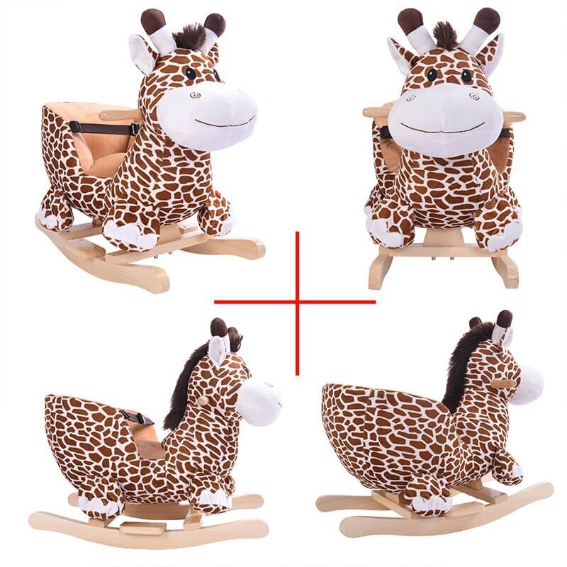 Supamasis žaislas su garsais Žirafa цена и информация | Žaislai kūdikiams | pigu.lt