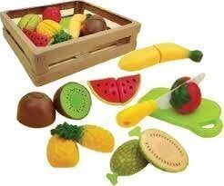 Набор фруктов в корзине цена и информация | Игрушки для девочек | pigu.lt
