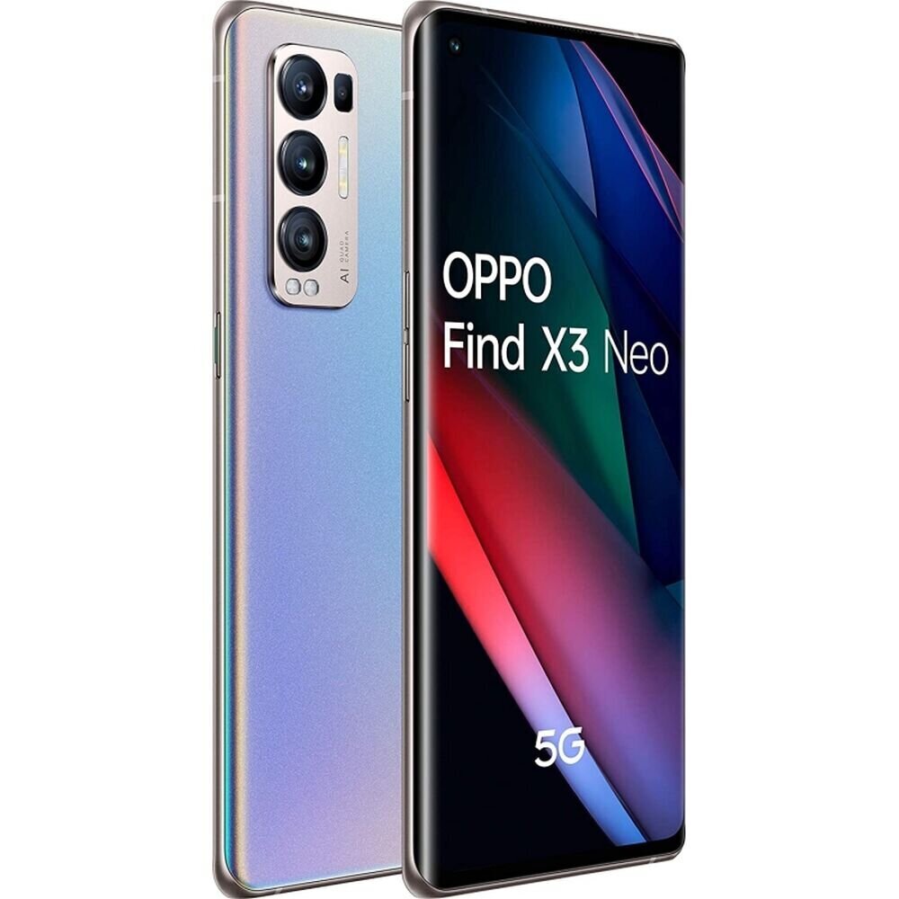 Oppo Find X3 Neo Galactic Silver kaina ir informacija | Mobilieji telefonai | pigu.lt