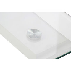 Šoninis stalas DKD Home Decor, Stiklas/Metalas/Medis, (120 x 65 x 42 cm), balta kaina ir informacija | Kavos staliukai | pigu.lt