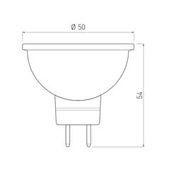 Led lemputė, 6W, MR16, DC12V kaina ir informacija | Elektros lemputės | pigu.lt