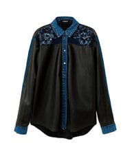 Рубашка женская Desigual BFN-G-333697, черная цена и информация | Женские блузки, рубашки | pigu.lt