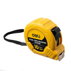 Matavimo juosta Deli Tools EDL9010B, 10m/25mm kaina ir informacija | Mechaniniai įrankiai | pigu.lt