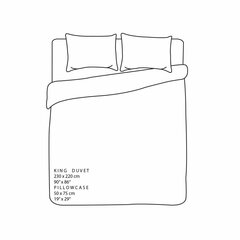 Комплект постельного белья, 230x220 см, 3 частей цена и информация | Комплекты постельного белья | pigu.lt