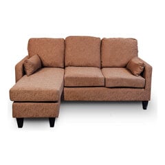 Sofa-lova Astan Hogar Chaise Lounge, ruda kaina ir informacija | Sofos | pigu.lt