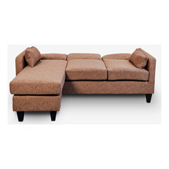 Sofa-lova Astan Hogar Chaise Lounge, ruda kaina ir informacija | Sofos | pigu.lt
