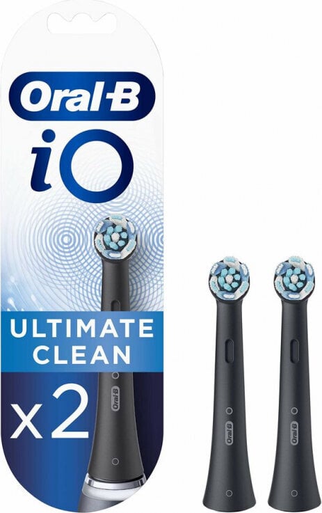 Oral-B iO Ultimate Clean Black цена и информация | Elektrinių dantų šepetėlių antgaliai | pigu.lt