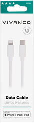 Vivanco кабель USB- C- Lightning 1.2 м (60084) цена и информация | Кабели для телефонов | pigu.lt